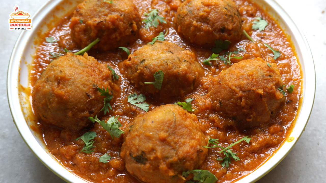 Aloo Kofta Curry | ఆలూ కోఫ్తా | Aloo Kofta Recipe - Hyderabadi Ruchulu