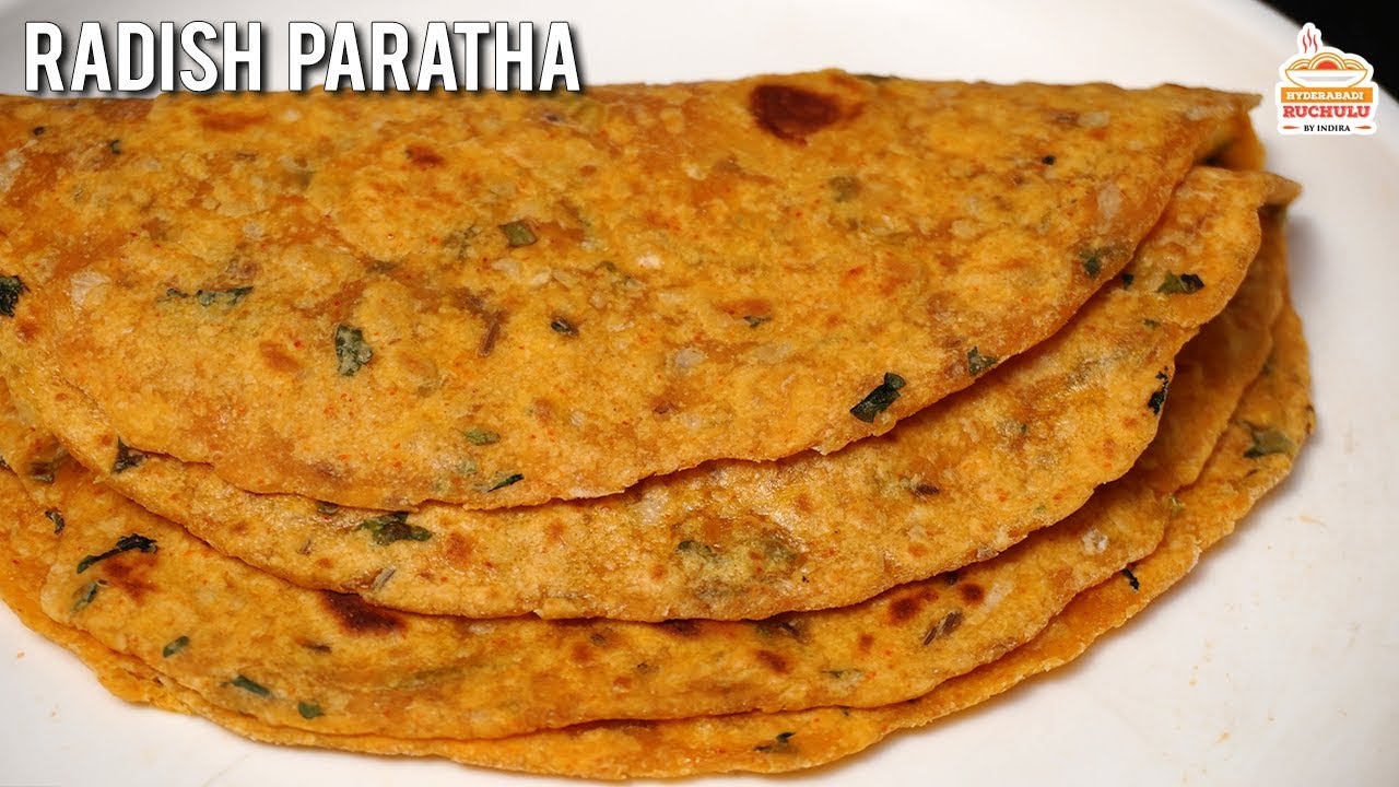 Radish Paratha Hyderabadi Ruchulu Breakfast Recipes
