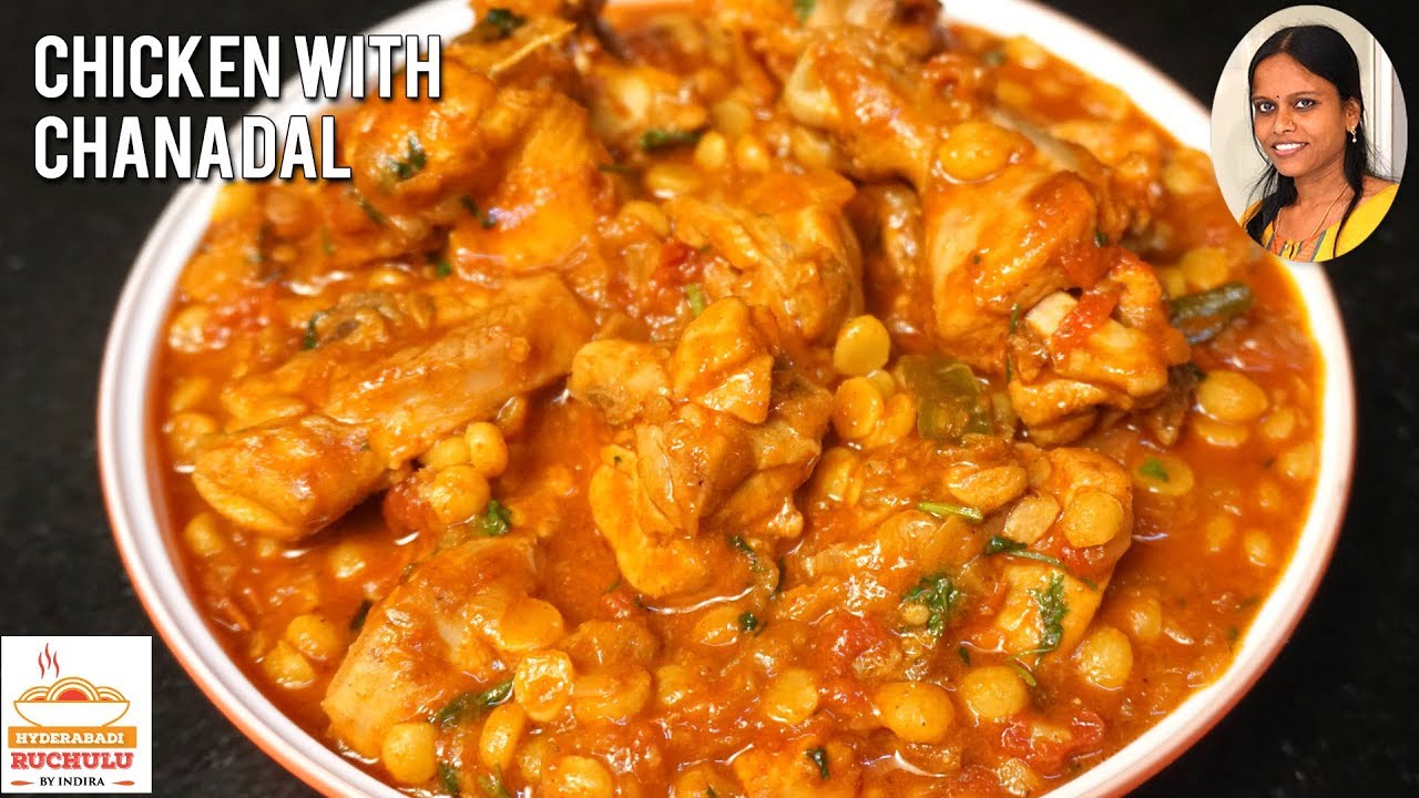 Chicken Senaga Pappu in Telugu Chicken Curry with Bengal Gram