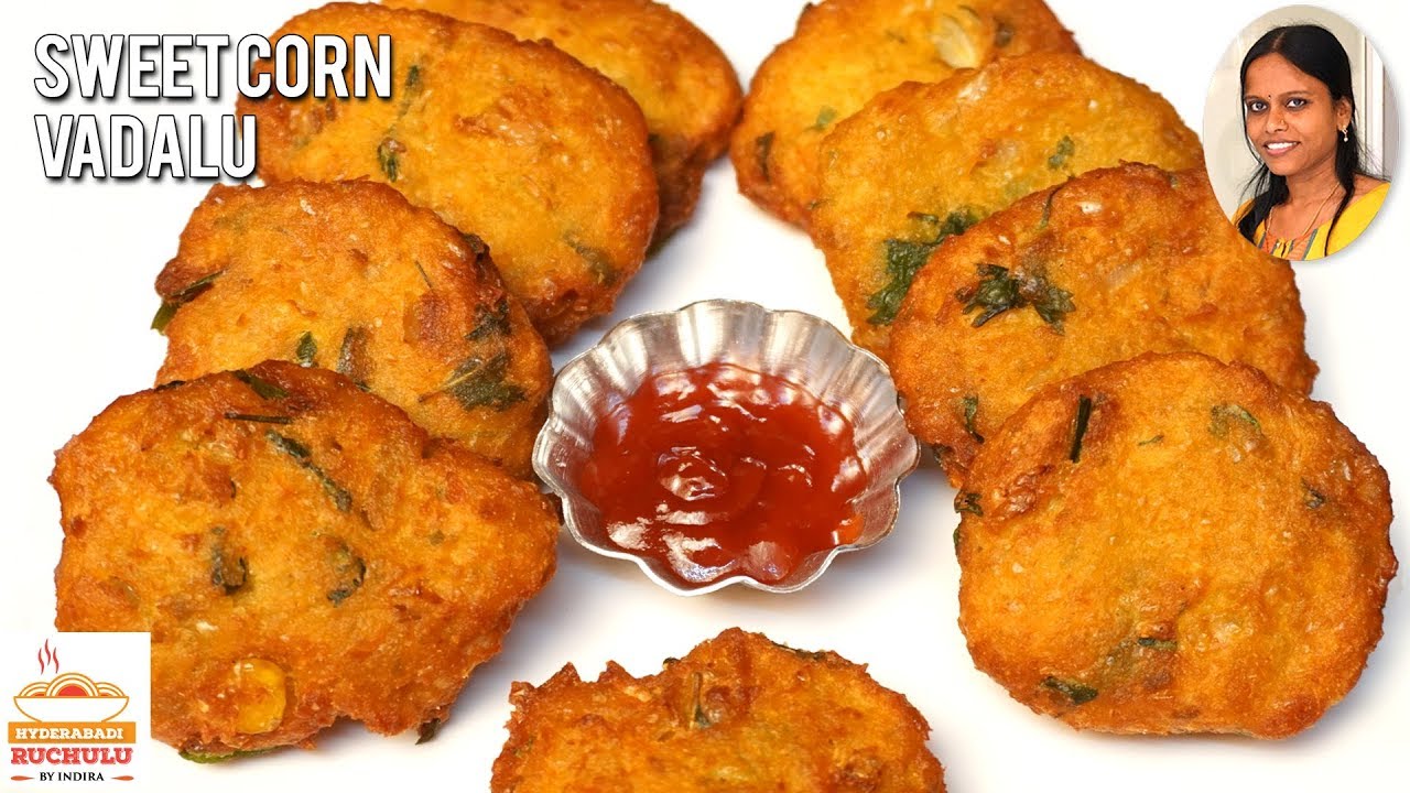Sweet Corn Vada Preparation Corn Snacks Recipes in Telugu