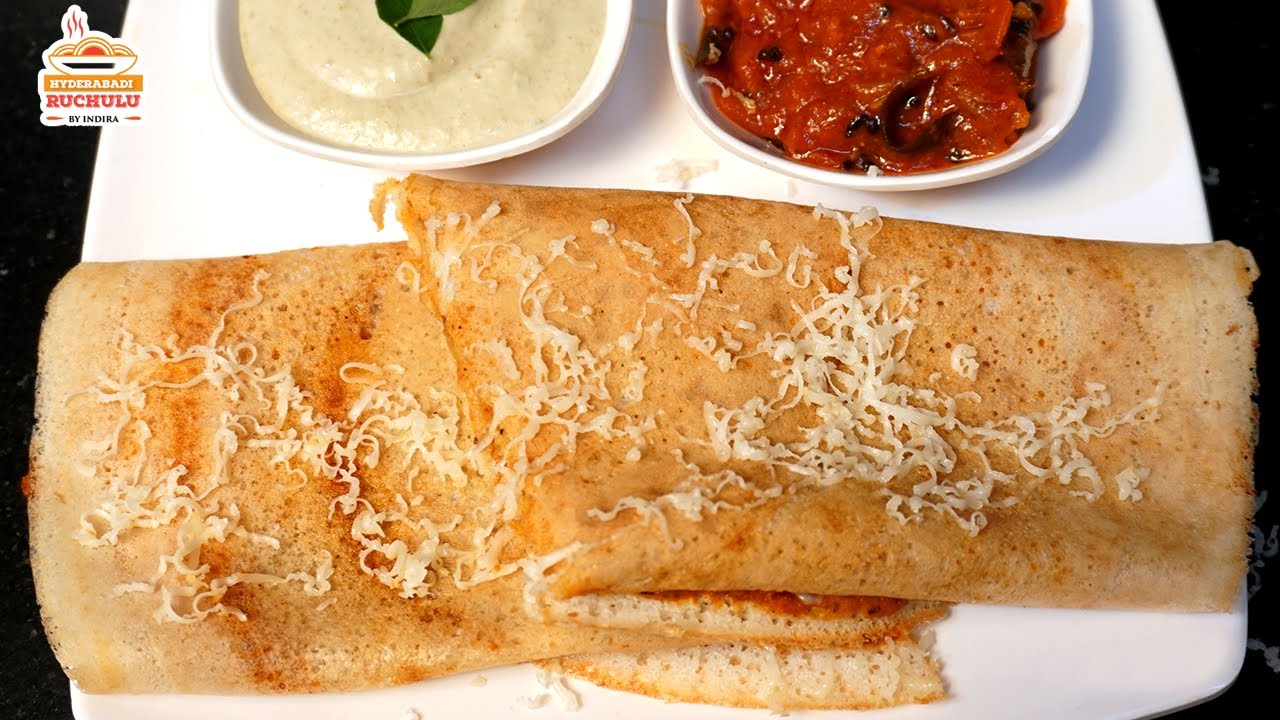 Cheese Dosa Recipe in telugu Indian Street Food Cheese Dosa Recipe