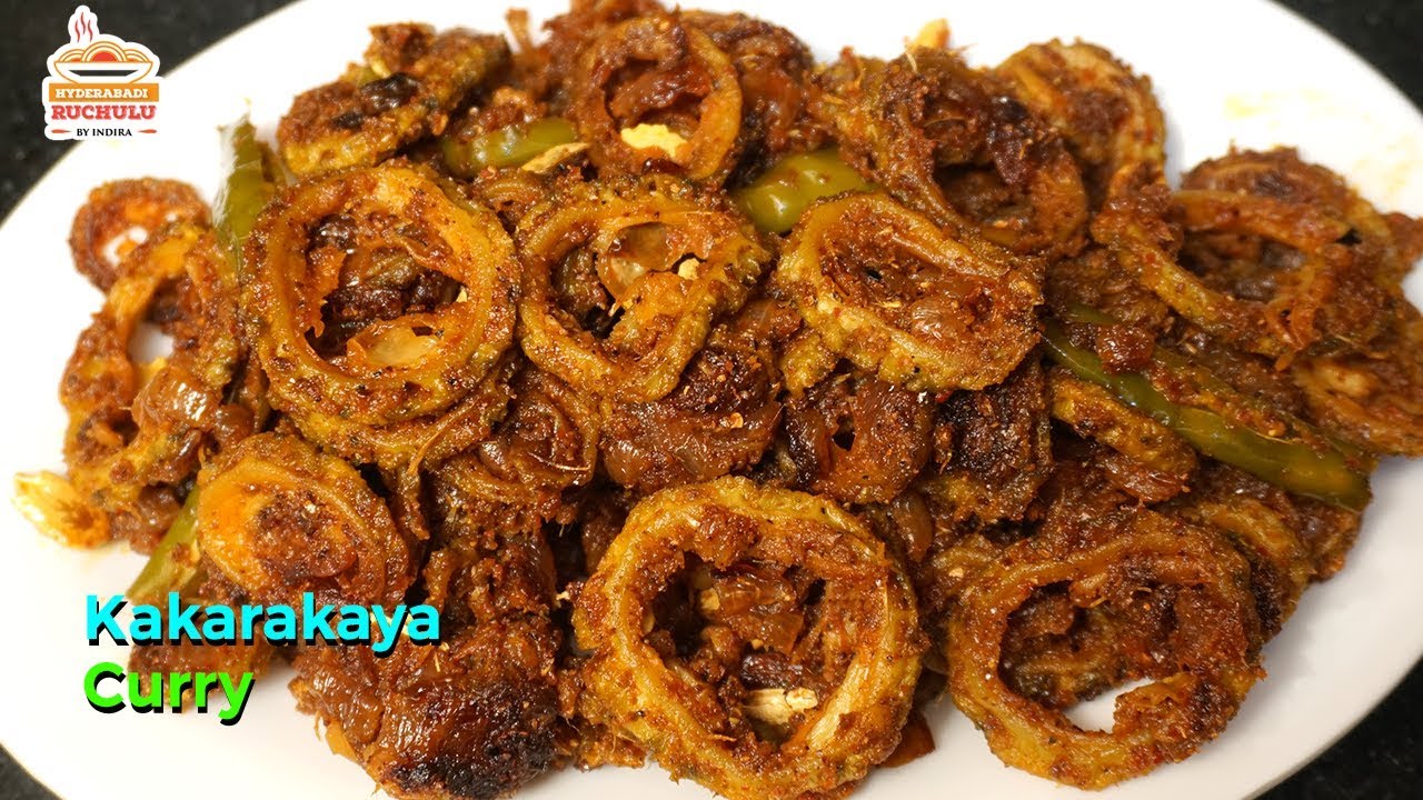 Kakarakaya Curry Recipe in telugu Bitter Gourd Pulusu Recipe