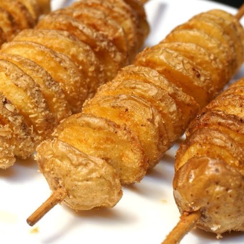 Crispy Spiral Potato Fry Home Made Spring Potato Snacks Recipe