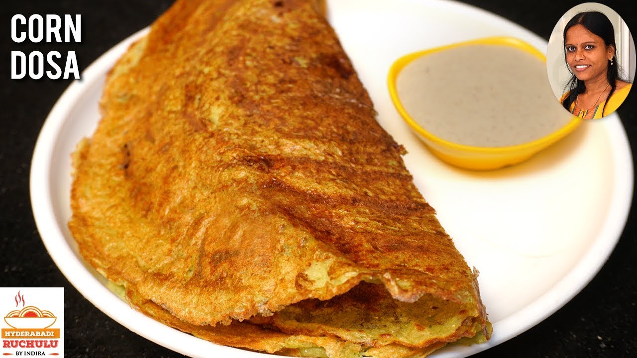 Instant Sweet Corn Dosa Recipe Crispy Corn Dosa Preparation in Telugu
