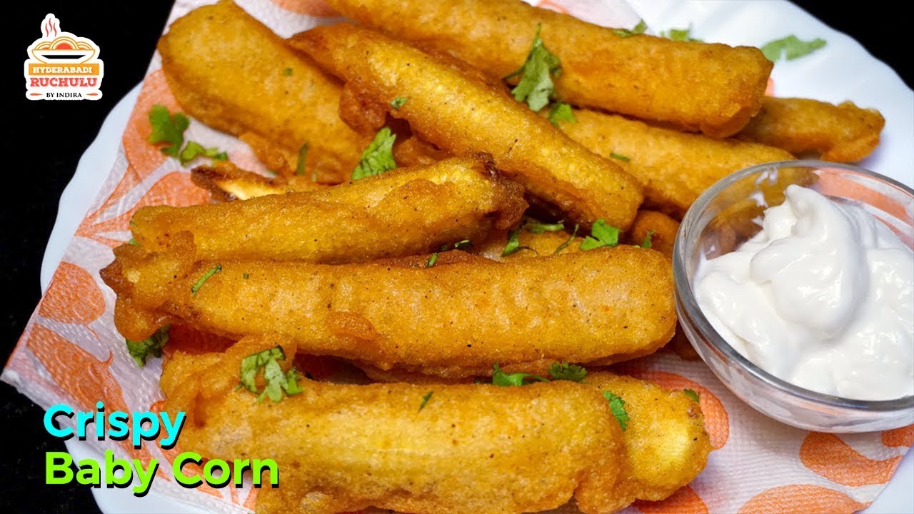 Crispy Baby Corn Recipe Crispy Chilli Baby Corn Recipe in Telugu