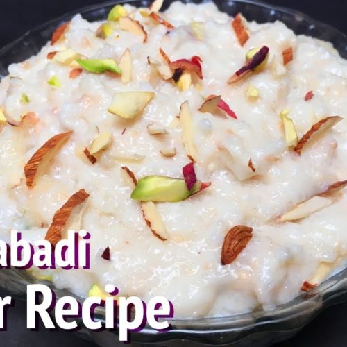 Phirni Sweet Recipe in Telugu Ramzan Special Hyderabadi Kheer Recipe