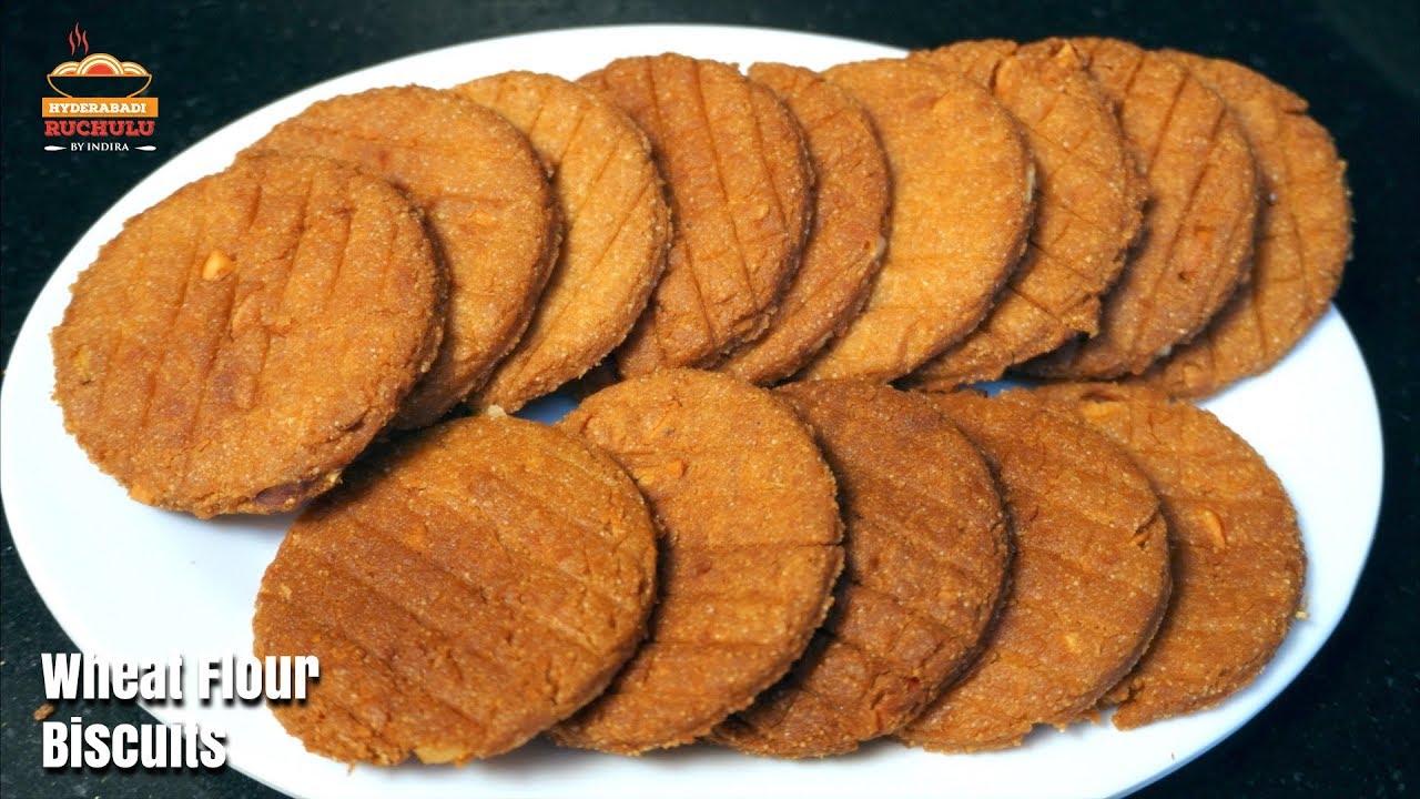 Godhuma Pindi Bellam Biscuits Recipe in Telugu Wheat Flour Biscuits