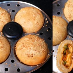 Vegetable Buns in Idli Cooker