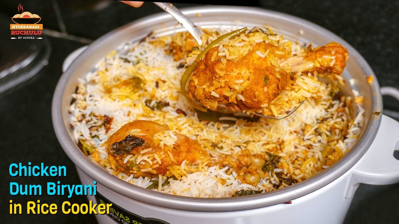 Chicken Dum Biryani Recipe in Electric Cooker Chicken Biryani in Cooker