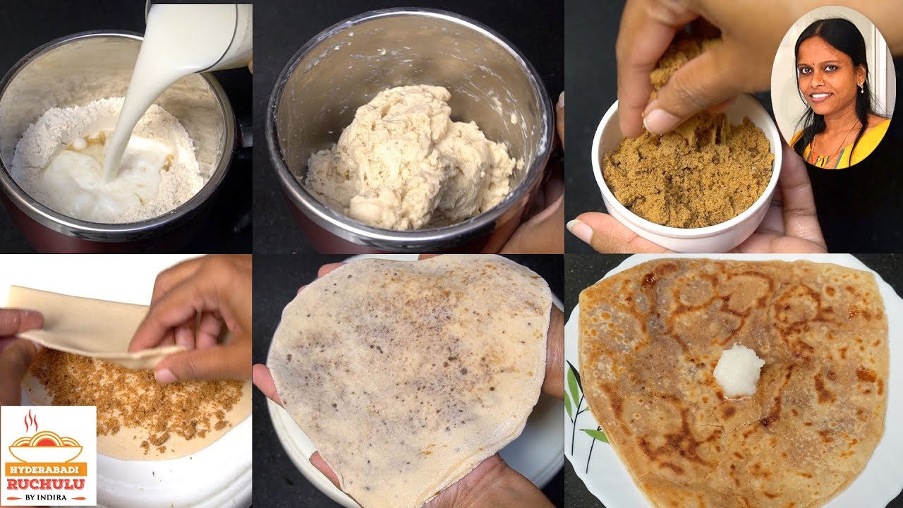 Bellam Chapathi with Ghee Recipe Jaggery Paratha Hyderabadi Ruchulu